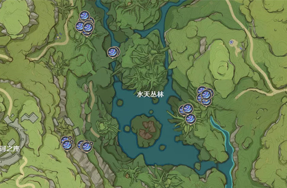 然后善见地这里也是有不少的，也是分布比较散，不急不用采;