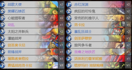 纳斯利亚堡战士卡组介绍