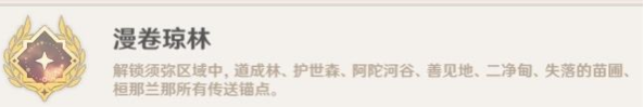 获得成就[漫卷琼林]。