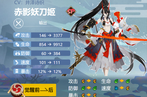 2022阴阳师赤影妖刀姬御魂搭配什么-SP式神赤影妖刀姬御魂搭配2022